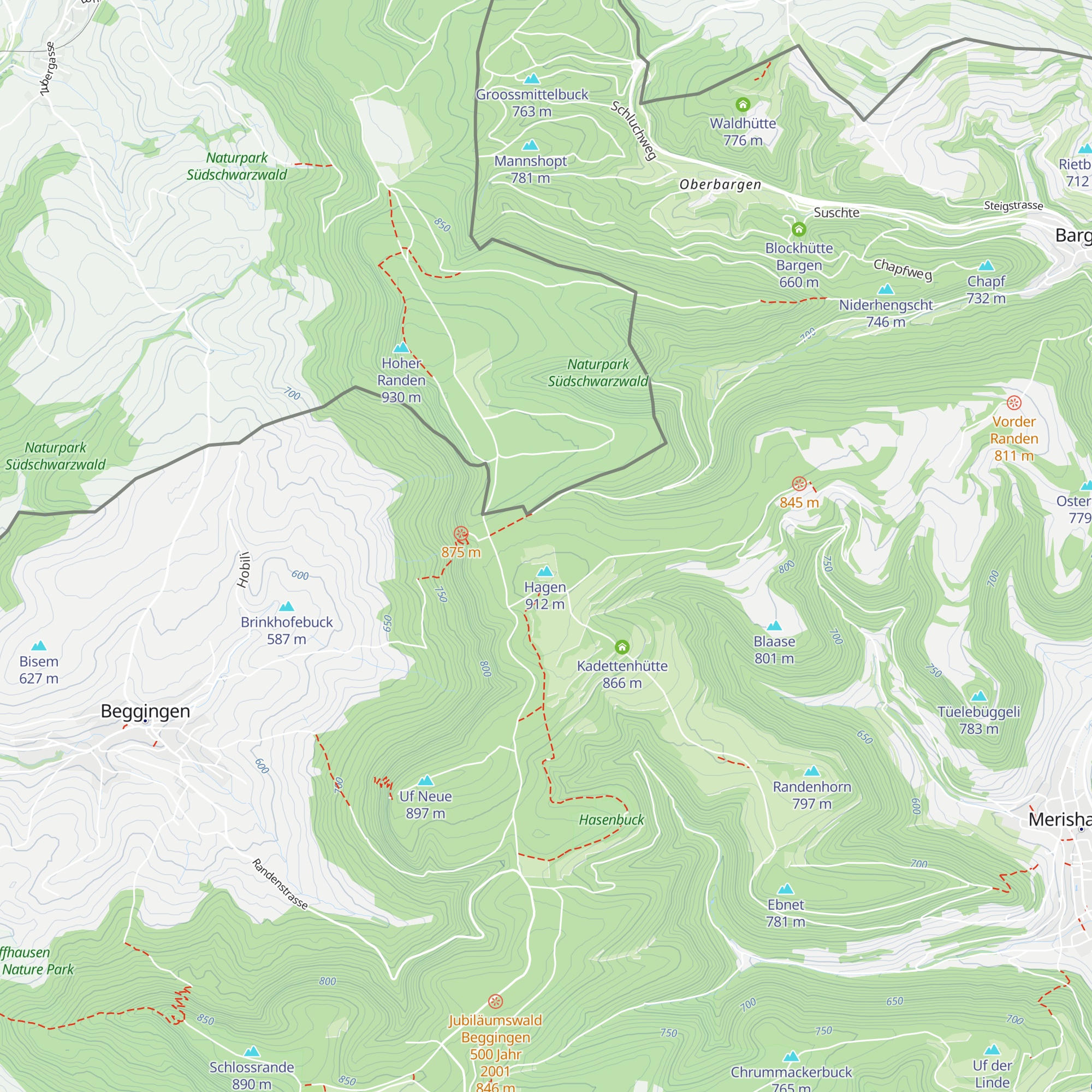 Hagenhütte map
