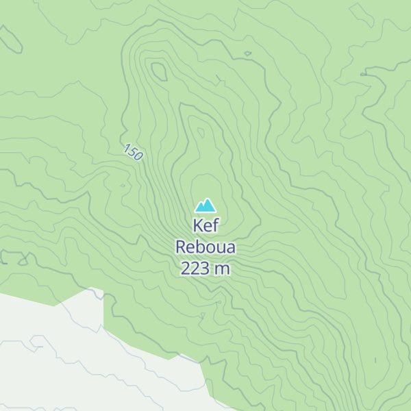 Map of Kef Reboua