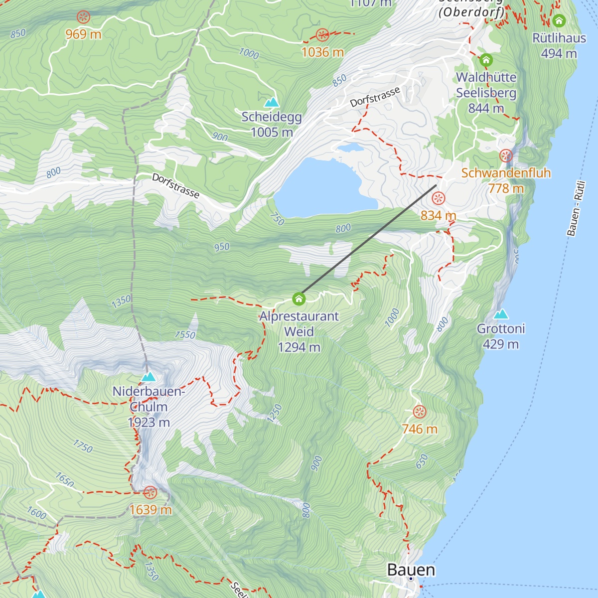 Alprestaurant Weid map