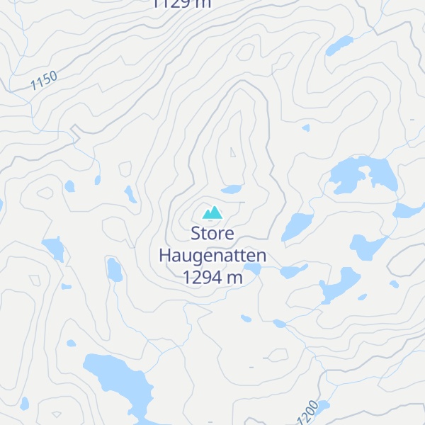 Map of Store Haugenatten