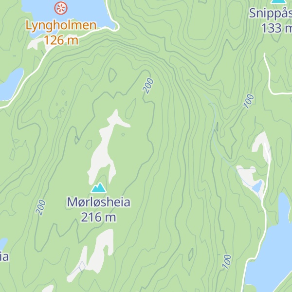 Map of Fleskestykket