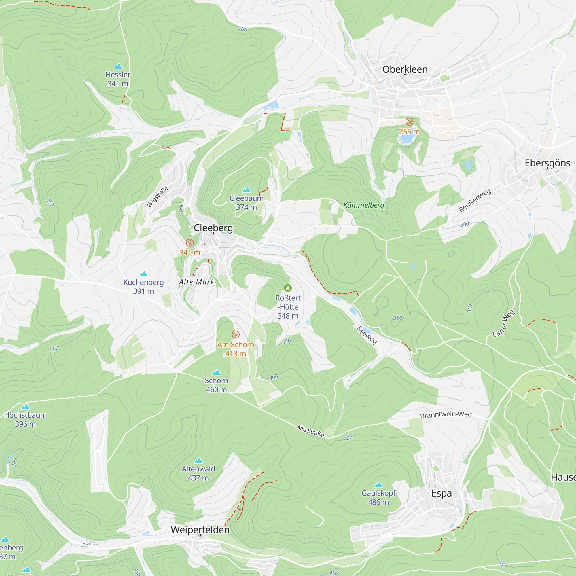 Roßtert -Hütte map