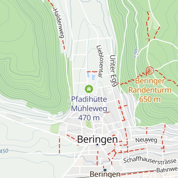 Map of Pfadihütte Mühleweg