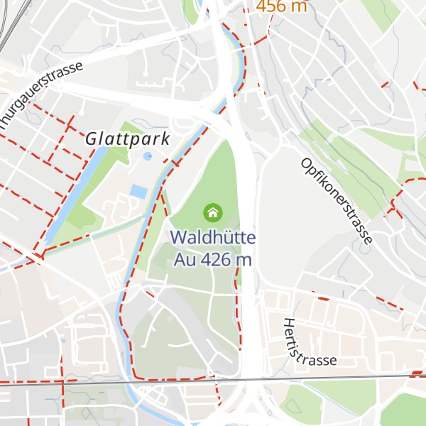 Map of Waldhütte Au