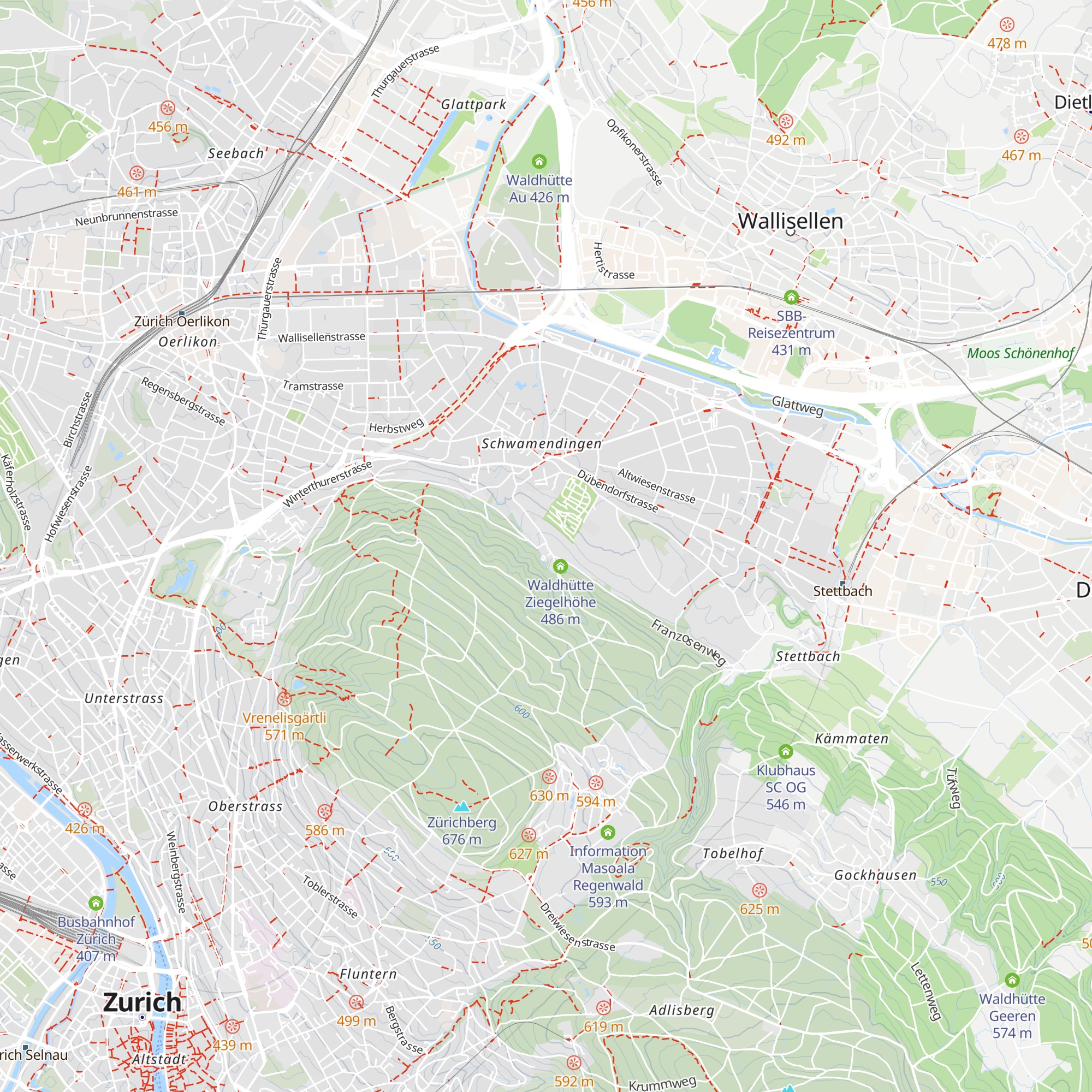 Wirtschaft Ziegelhütte map