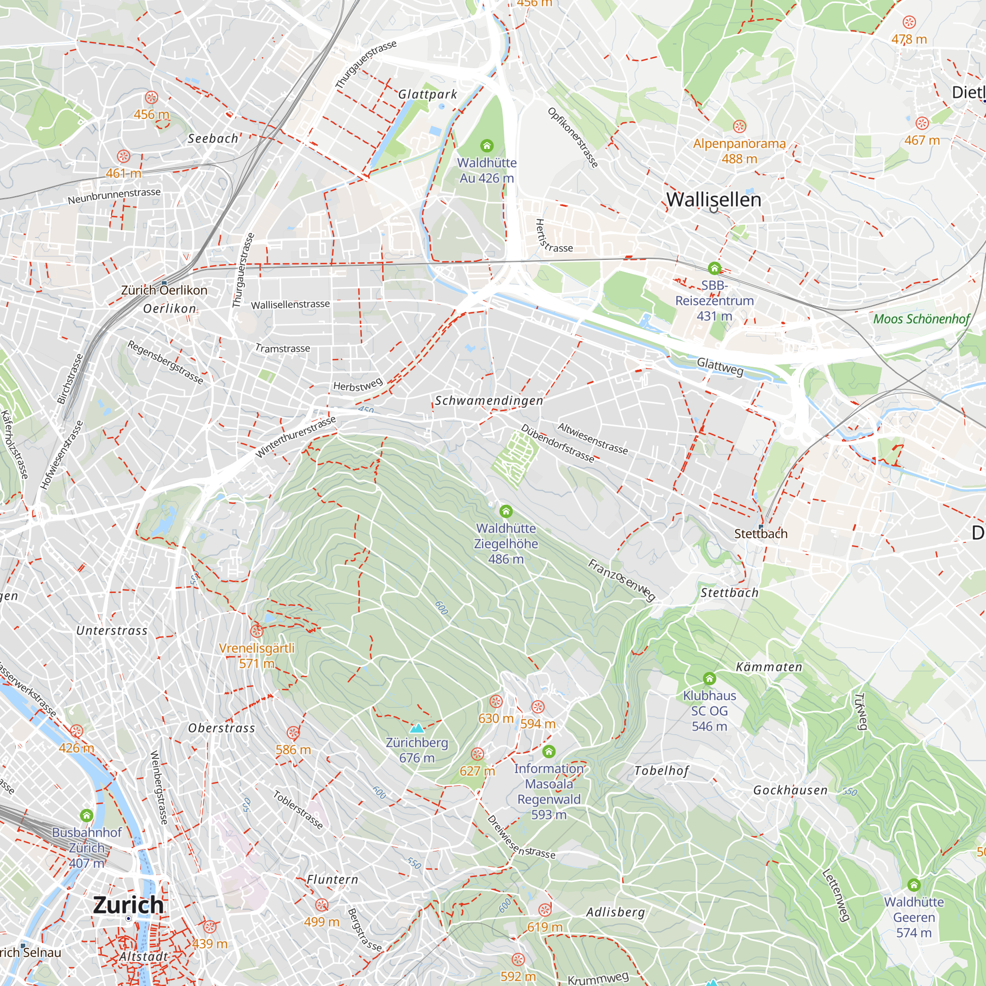 Wirtschaft Ziegelhütte map