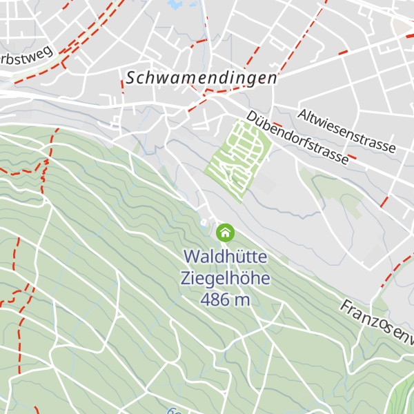 Map of Wirtschaft Ziegelhütte