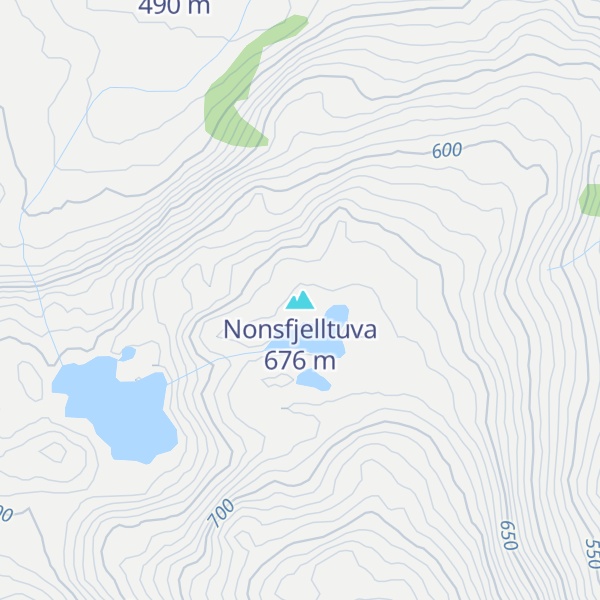Map of Nonsfjelltuva