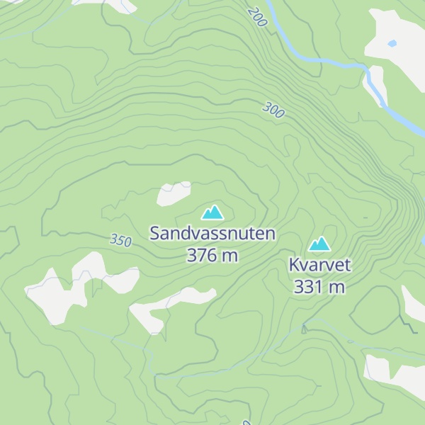 Map of Sandvassnuten