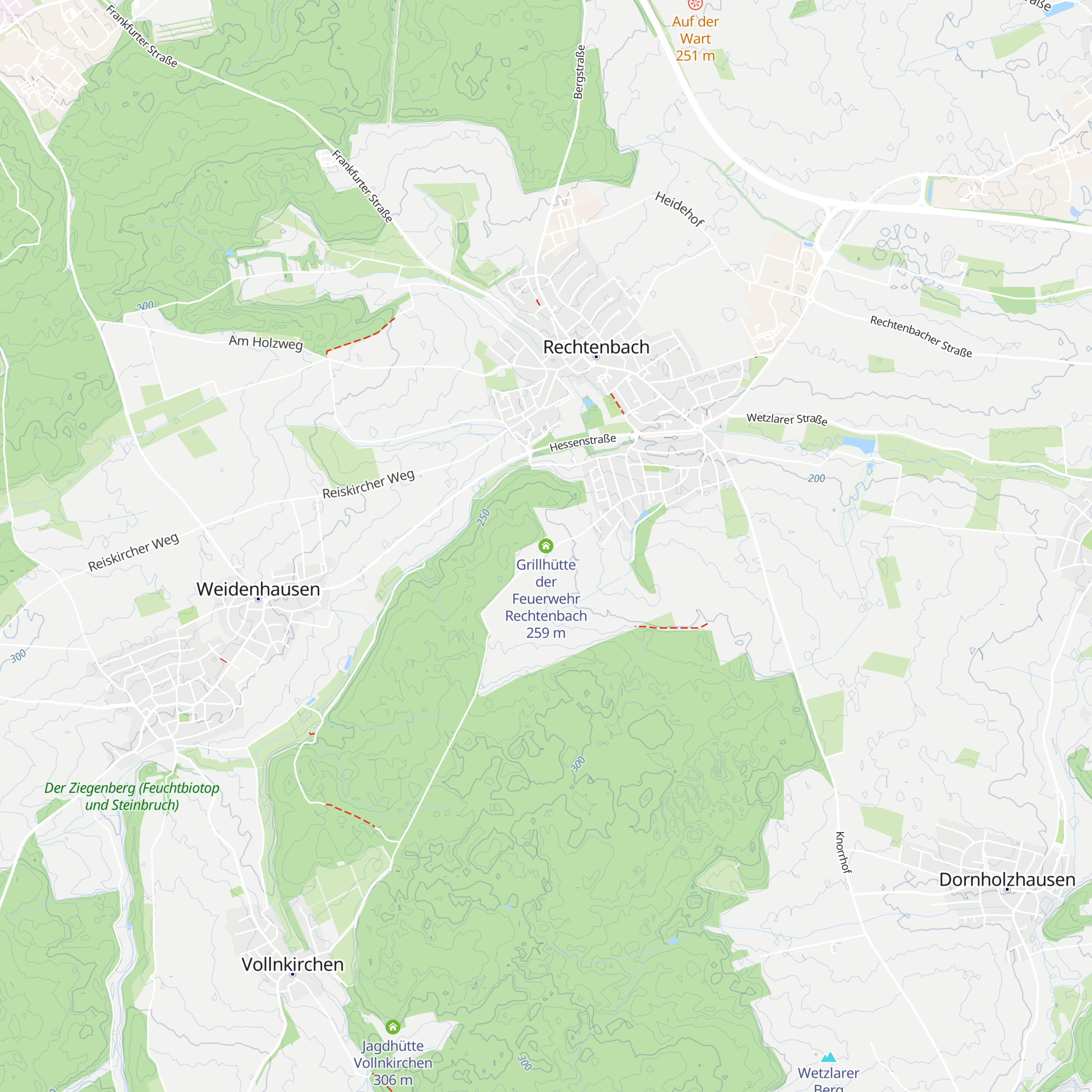 Grillhütte der Feuerwehr Rechtenbach map