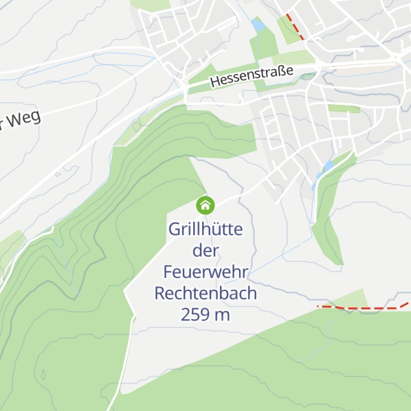 Map of Grillhütte der Feuerwehr Rechtenbach