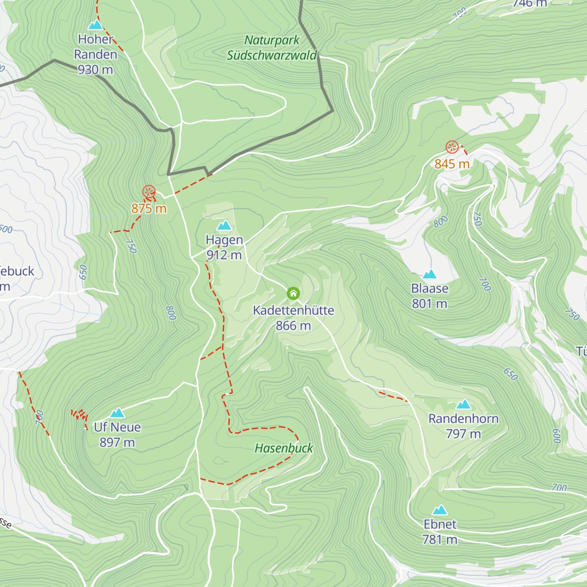 Kadettenhütte map