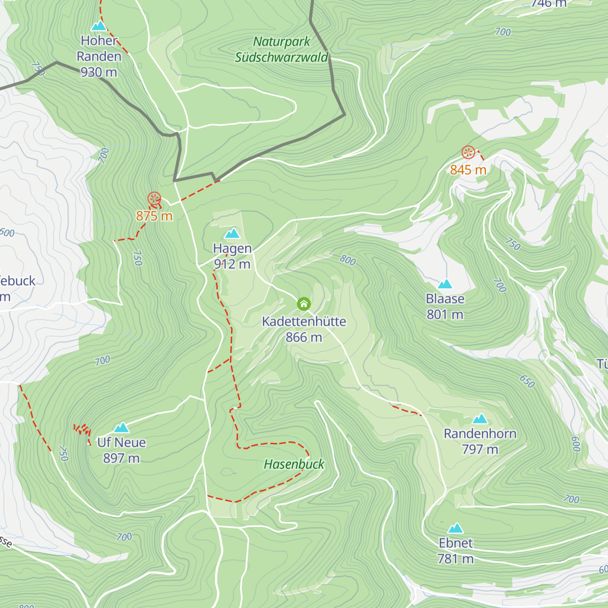 Kadettenhütte map