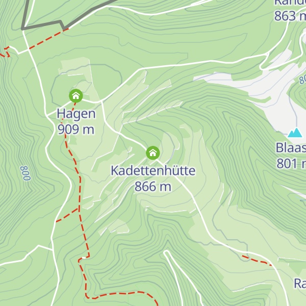 Map of Kadettenhütte