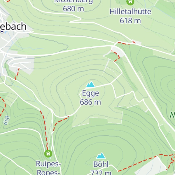 Map of Eggekopfhütte