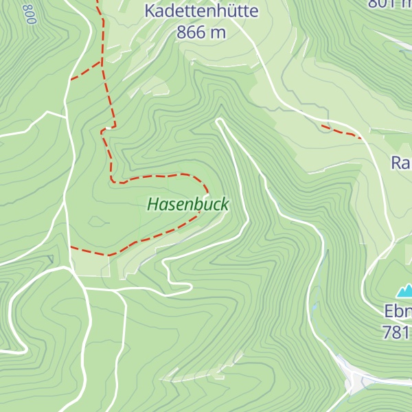 Map of Hasenbuckhütte SAC