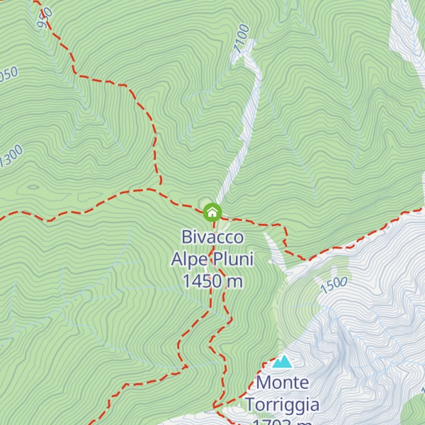 Map of Bivacco Alpe Pluni
