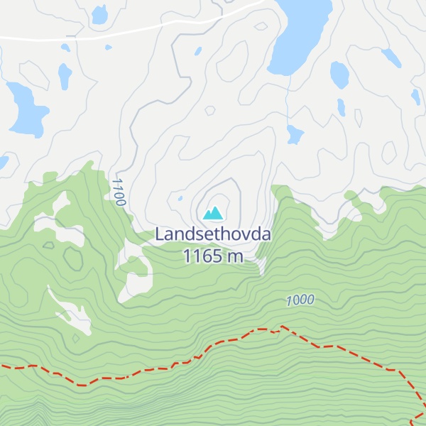 Map of Landsethovda