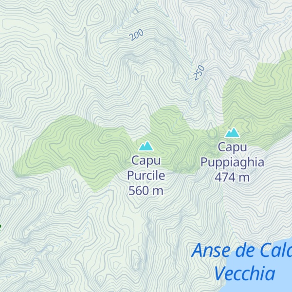 Map of Capu Purcile