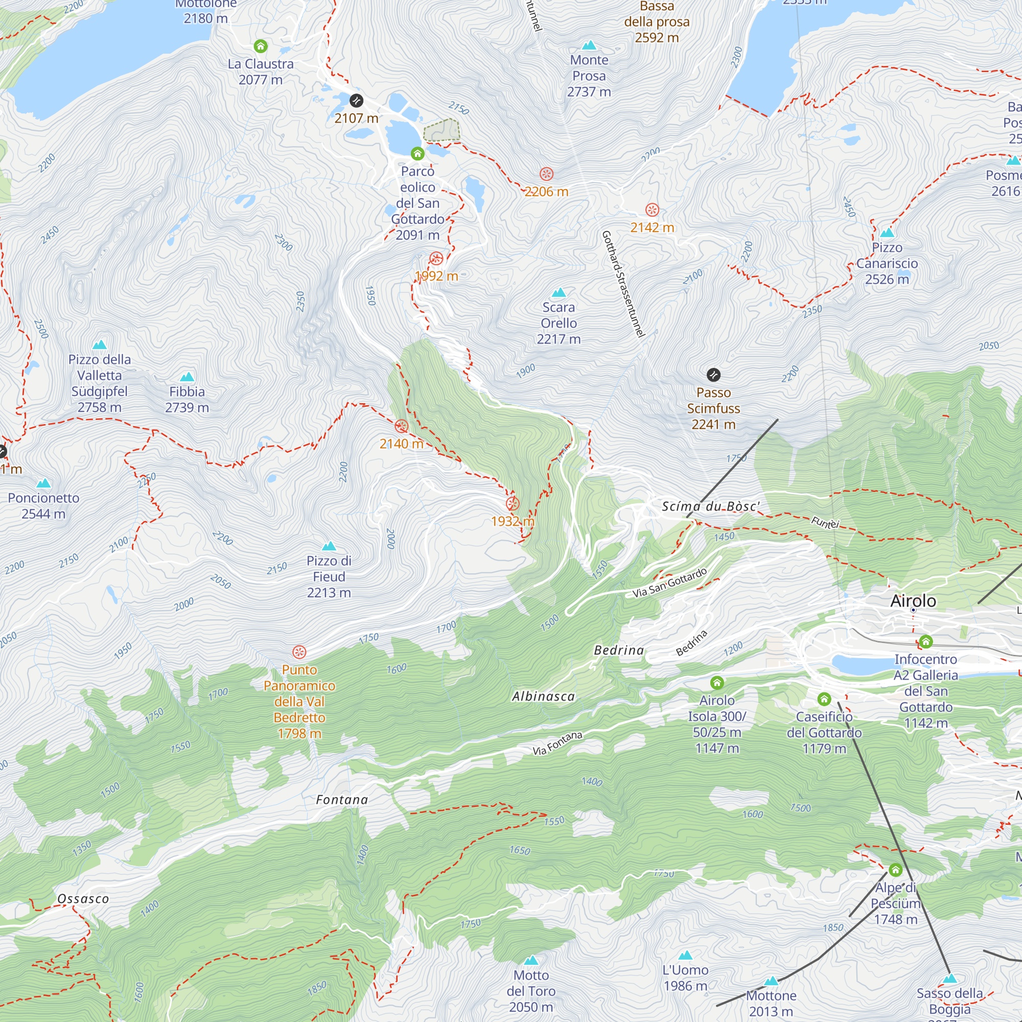 Chiosco Panorama map