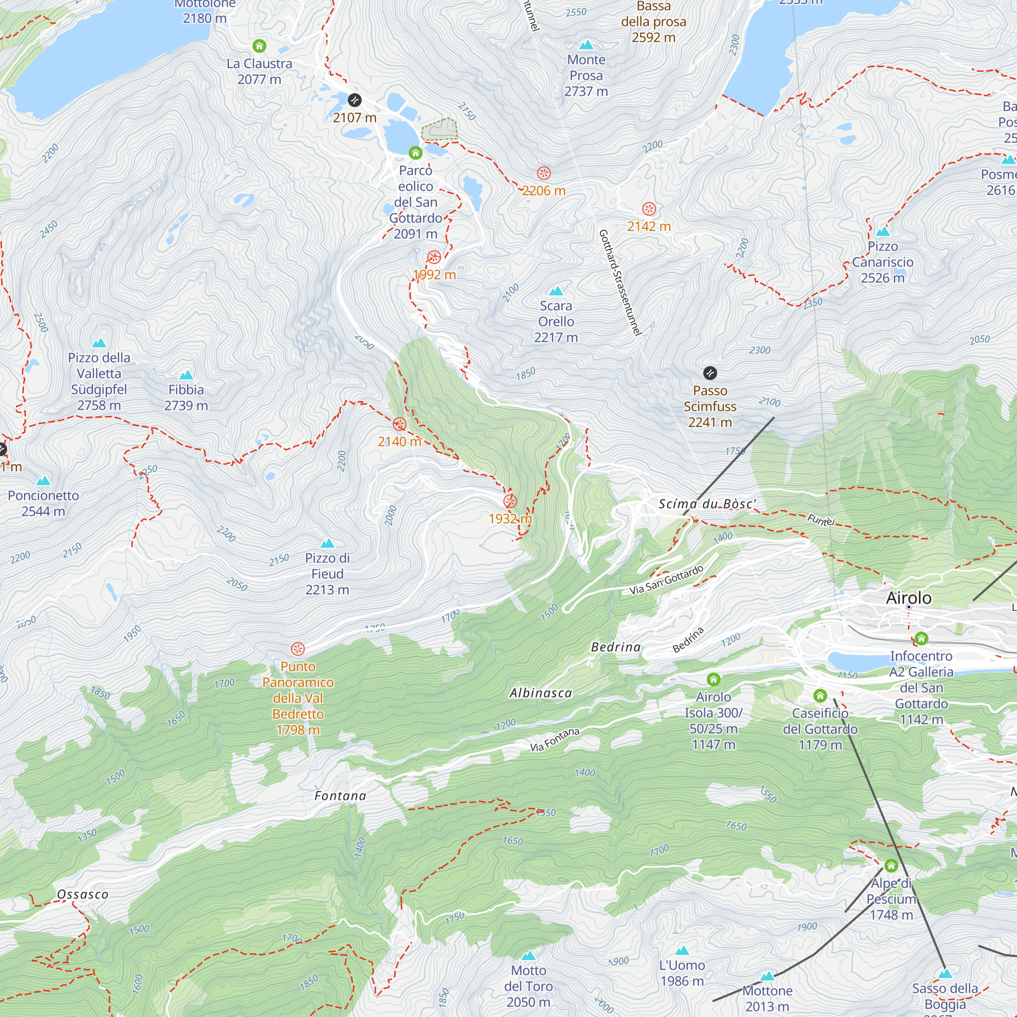Chiosco Panorama map
