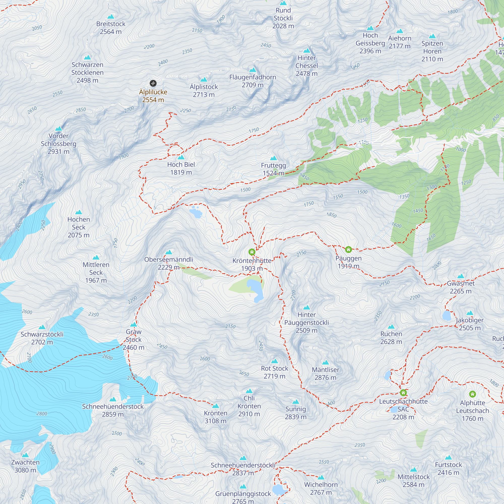Kröntenhütte map