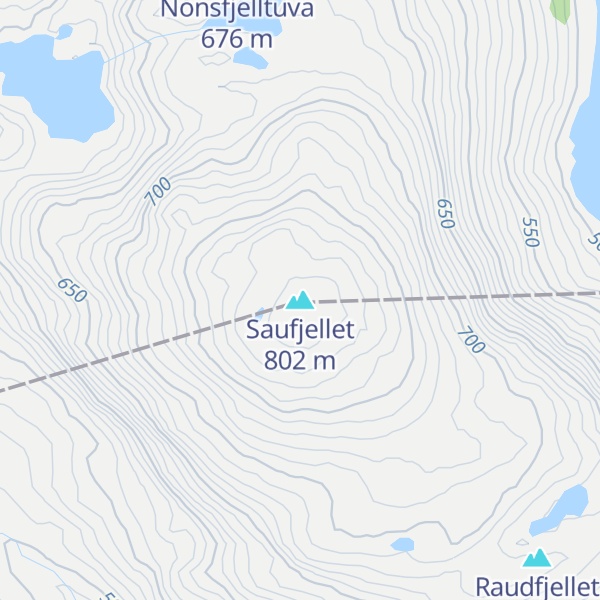 Map of Saufjellet