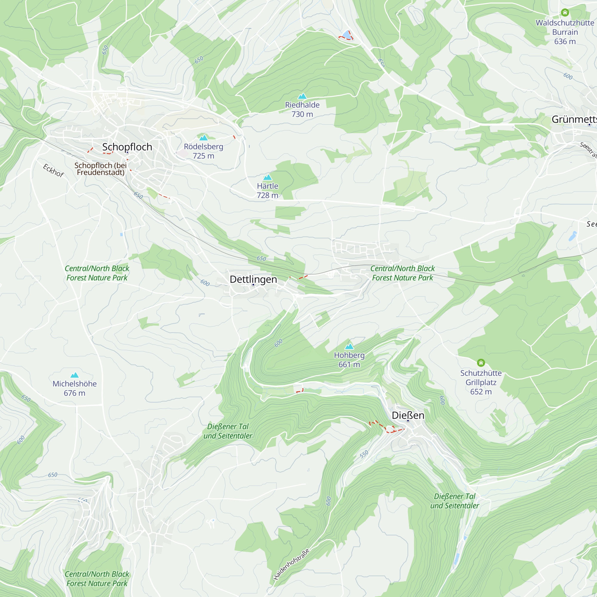 Waldblickhütte map