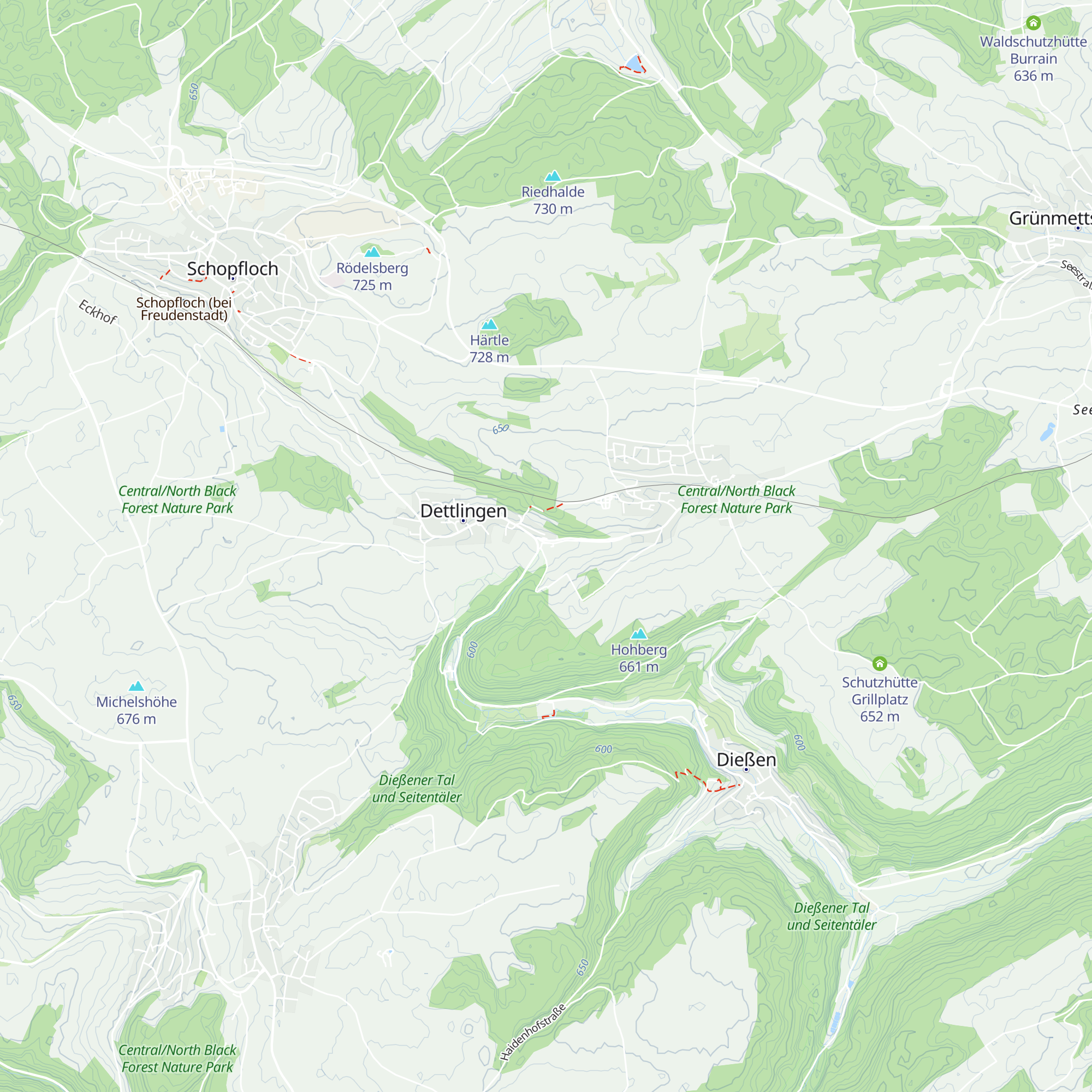 Waldblickhütte map