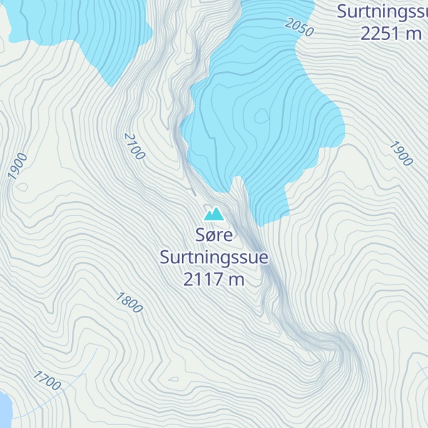 Map of Søre Surtningssue