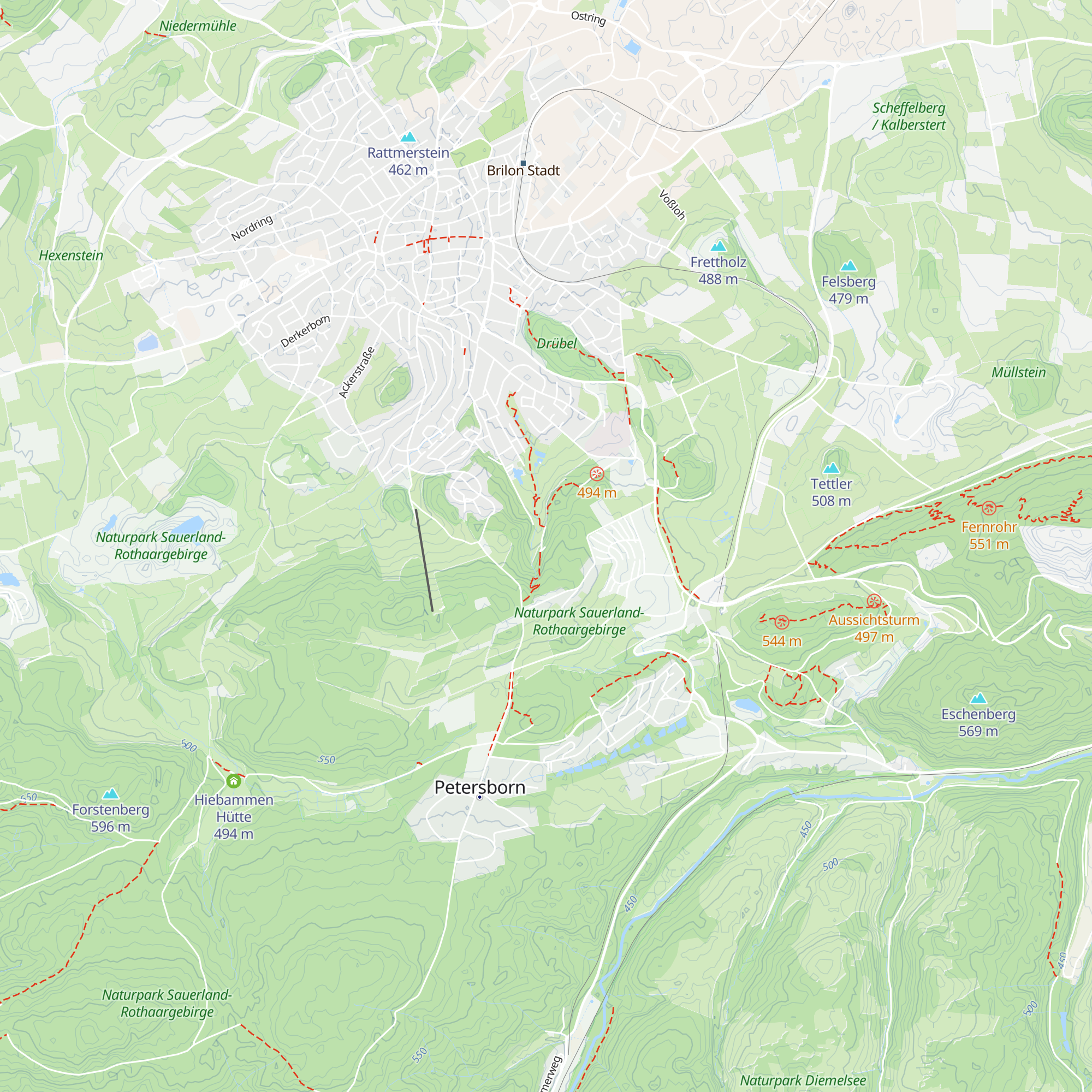 Brilons Kurparkhütte map