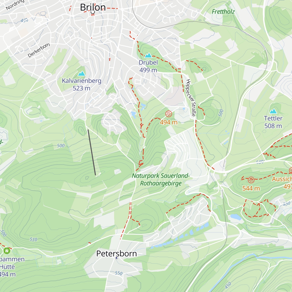 Brilons Kurparkhütte map