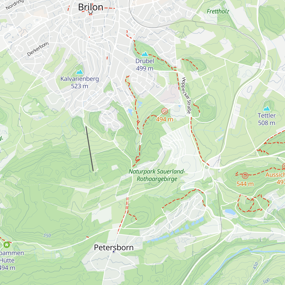 Brilons Kurparkhütte map