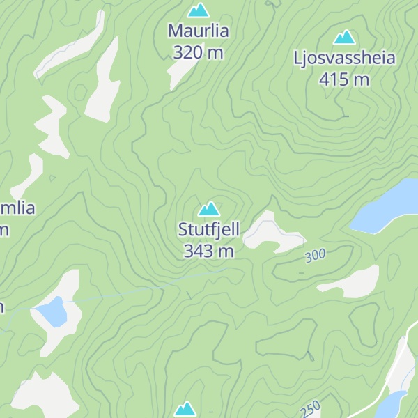 Map of Stutfjell