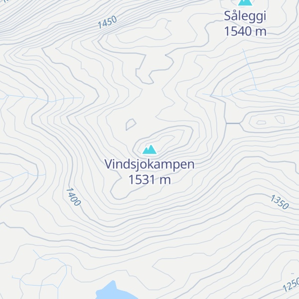 Map of Vindsjokampen