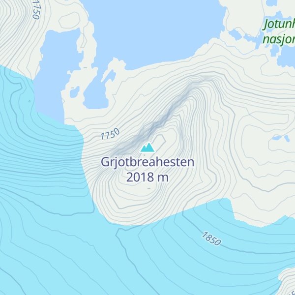 Map of Grjotbreahesten