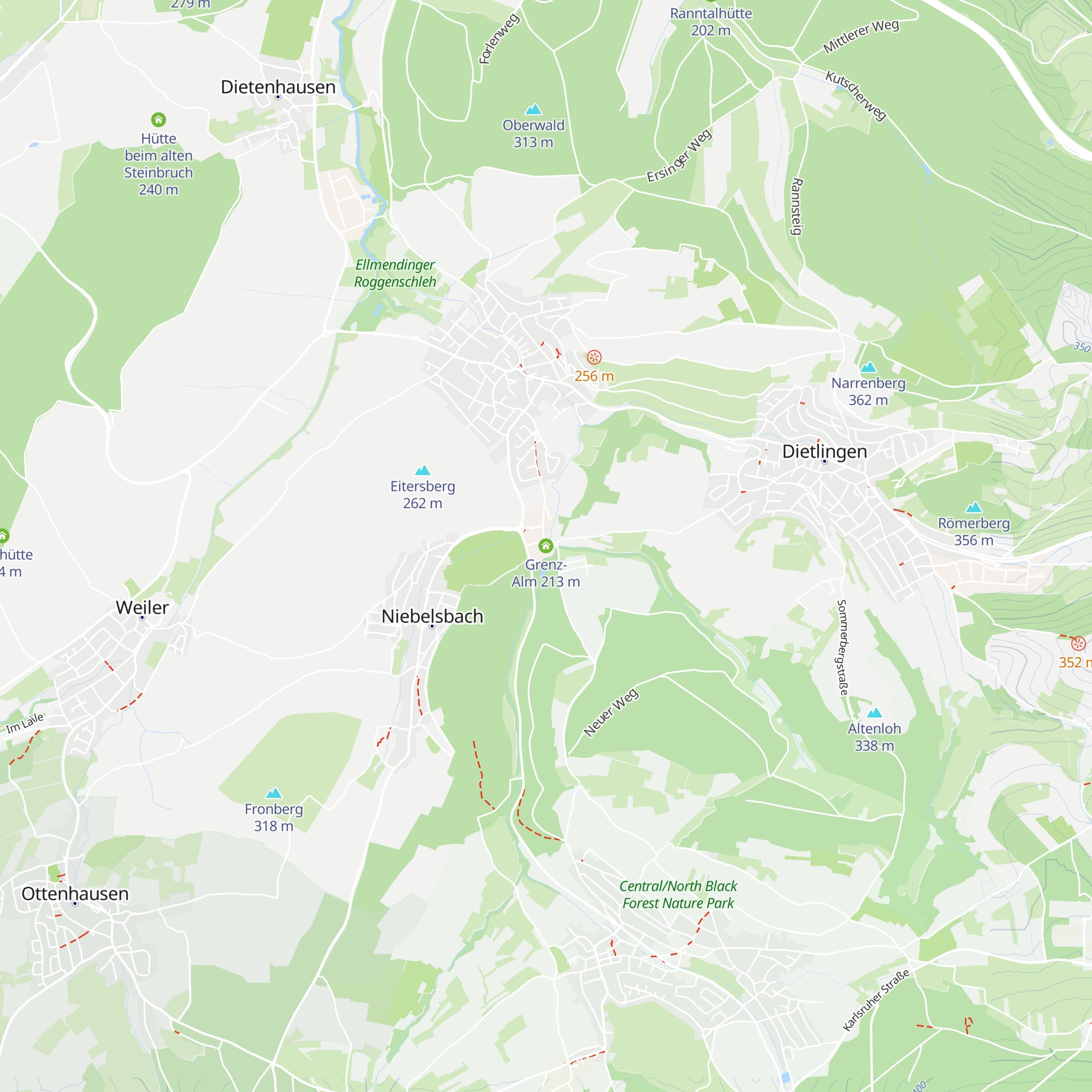 Grenz-Alm map