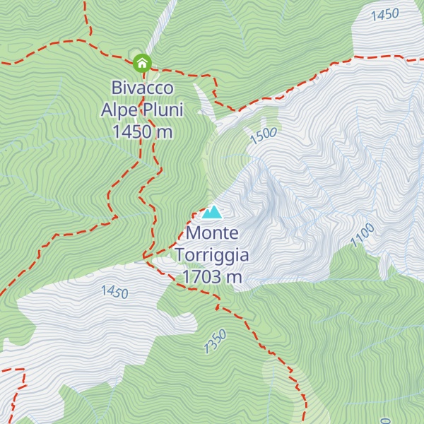 Map of Monte Torriggia