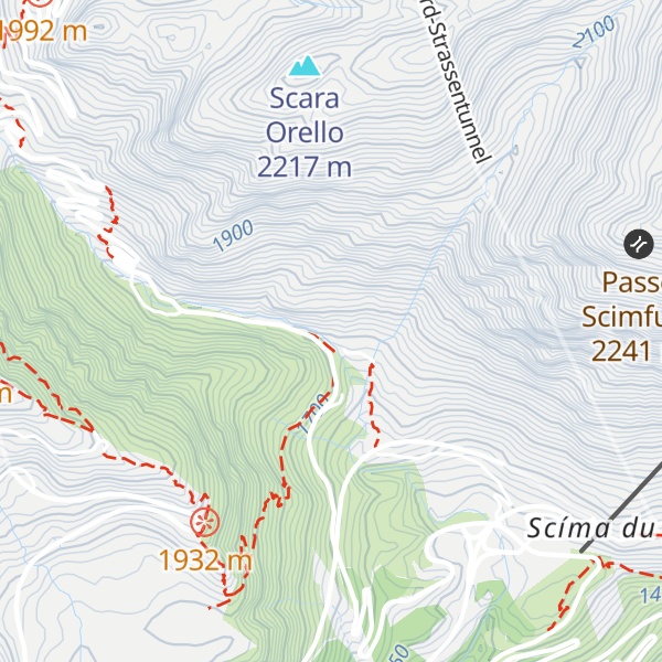 Map of Ventilazione Galleria stradale del San Gottardo