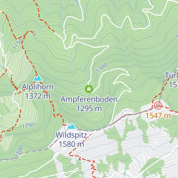 Map of Ampferenboden