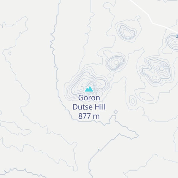 Map of Goron Dutse Hill