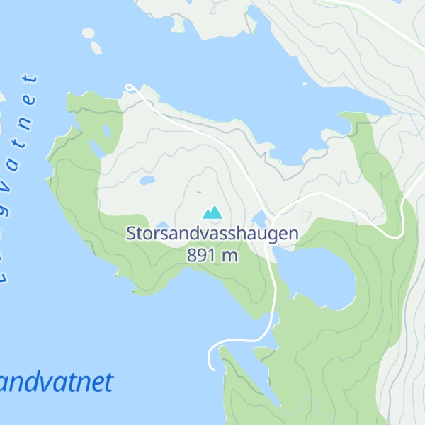 Map of Storsandvasshaugen