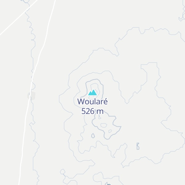 Map of Woularé