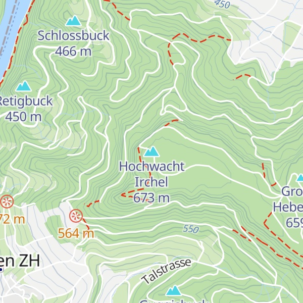 Map of Hochwacht Irchel