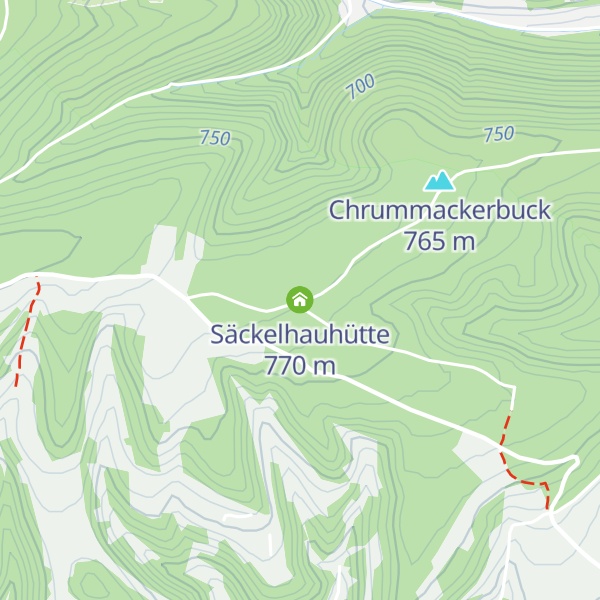 Map of Säckelhauhütte