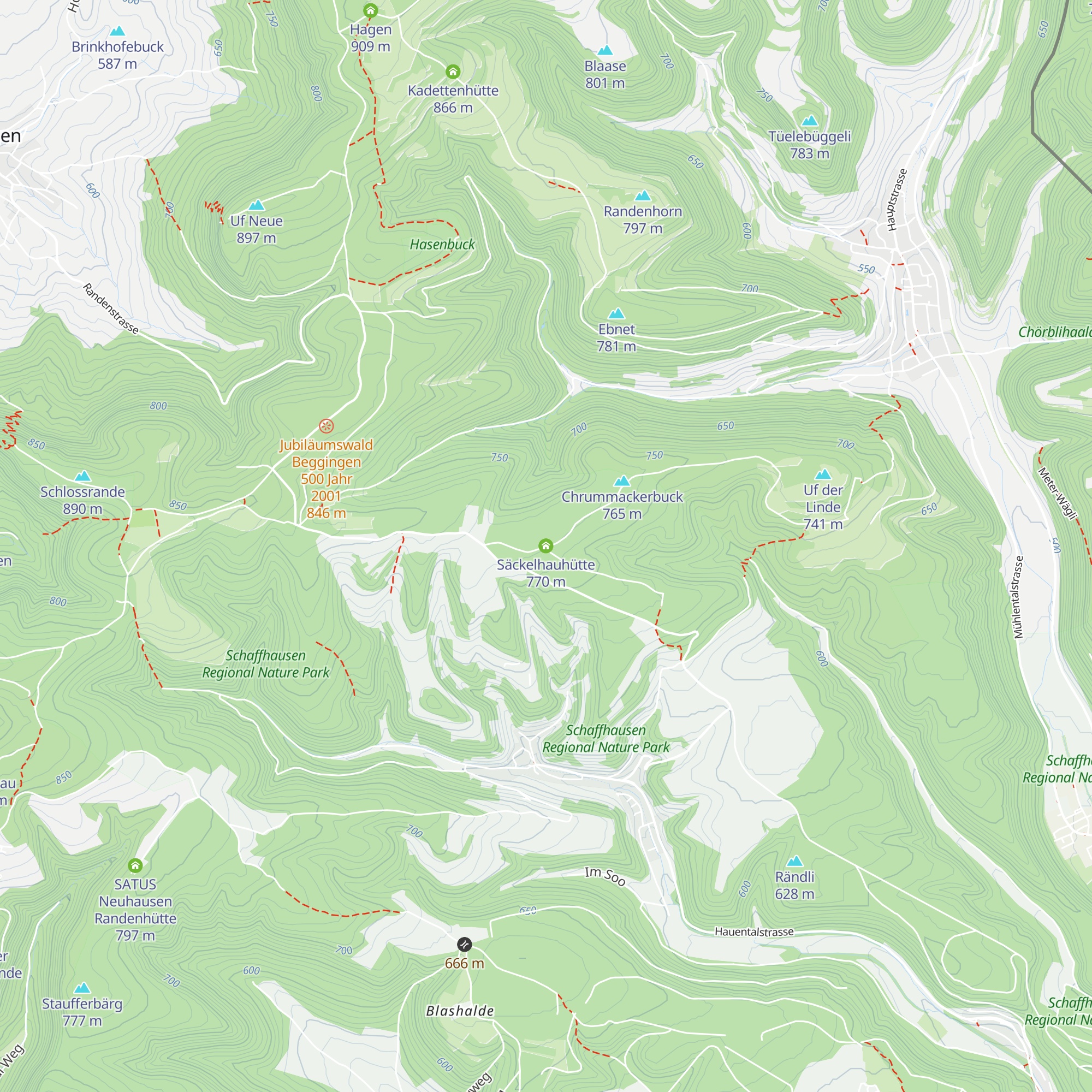Säckelhauhütte map