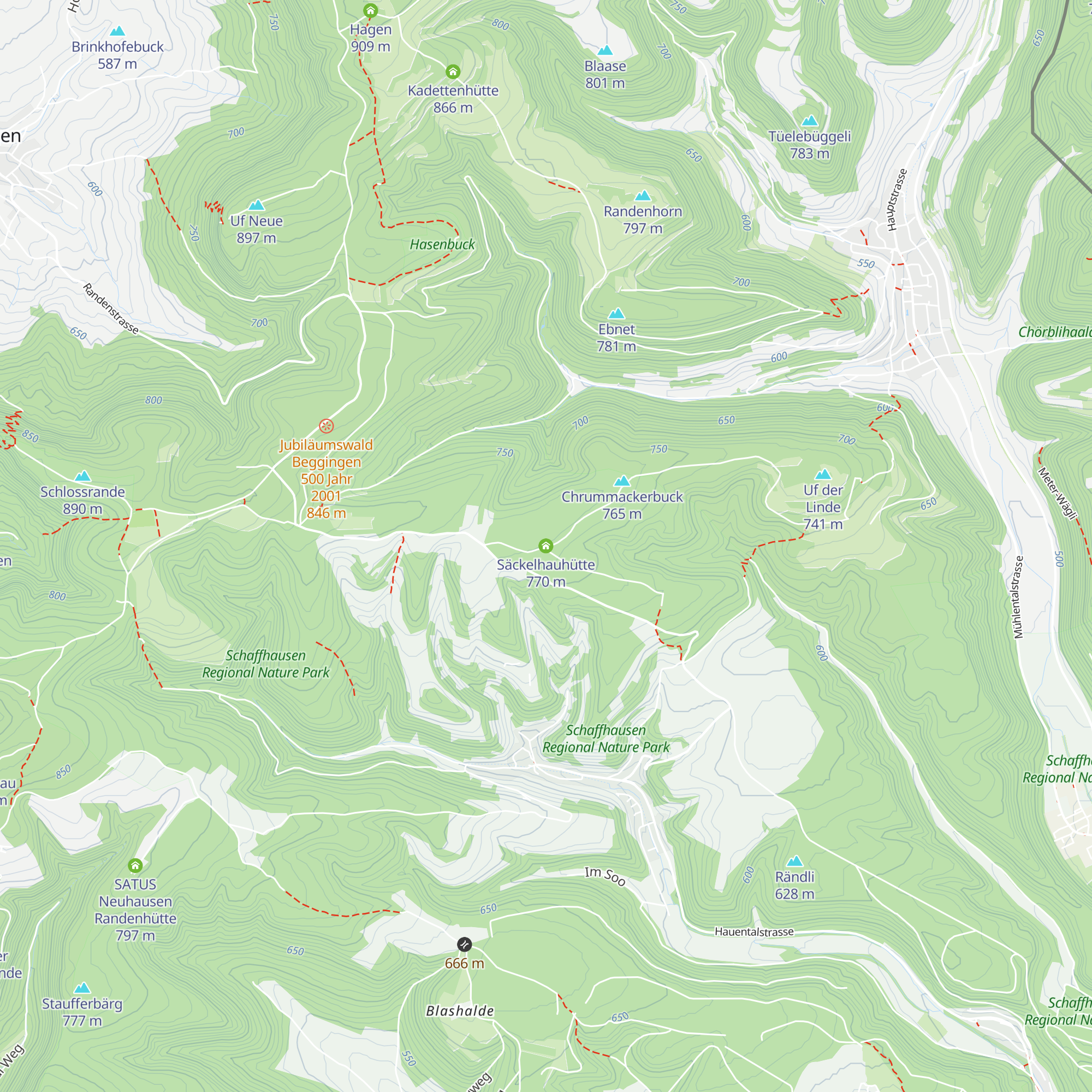 Säckelhauhütte map