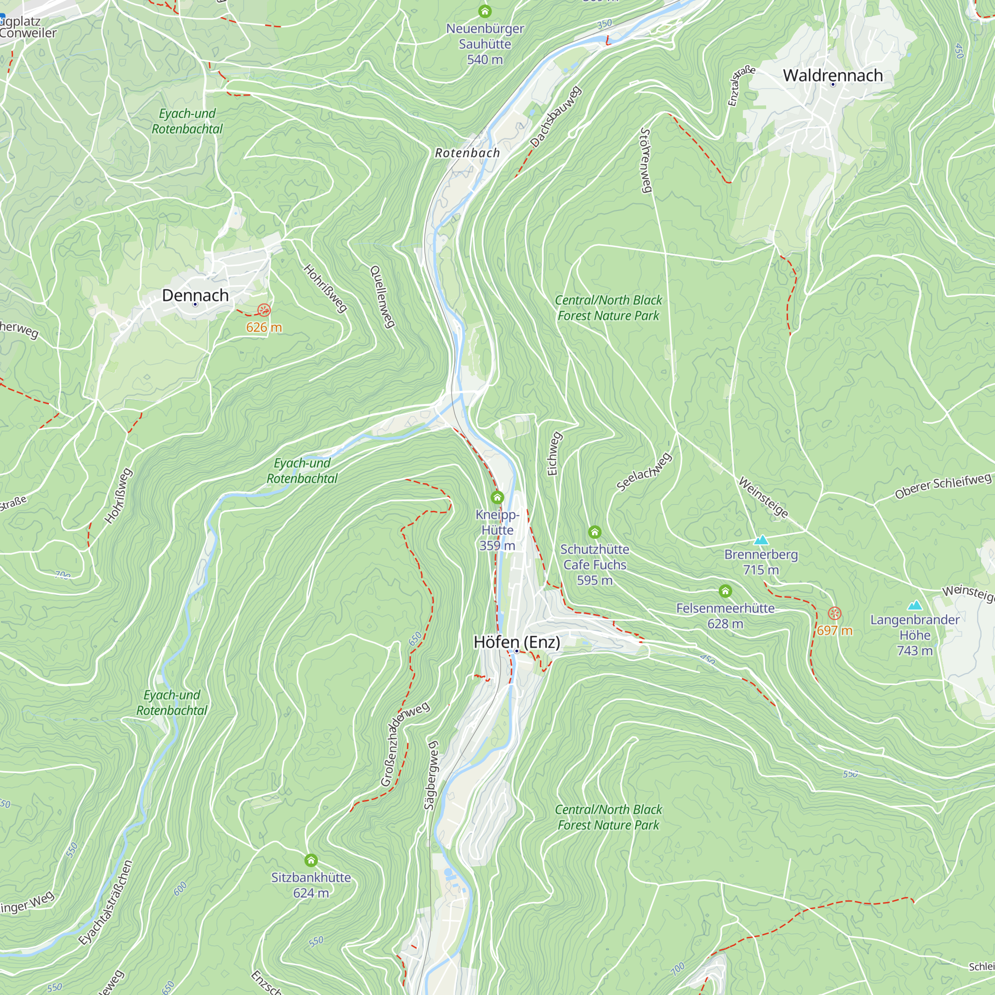 Kneipp-Hütte map