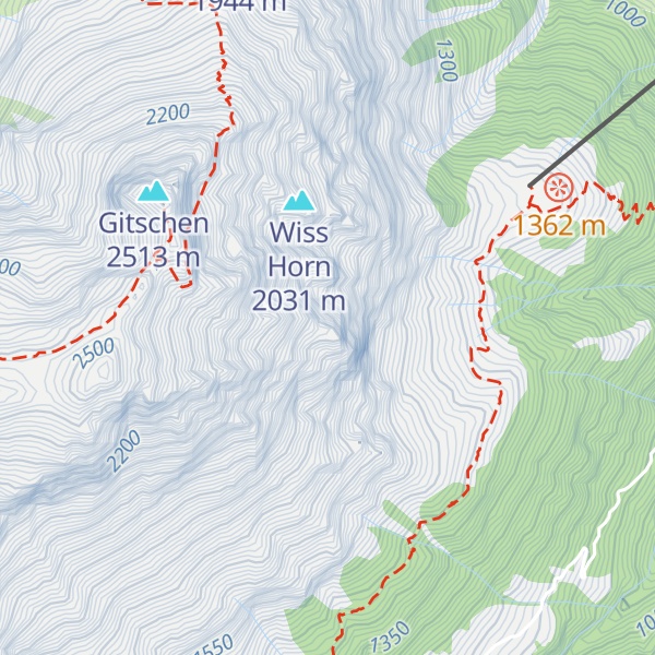 Map of Gross Horn