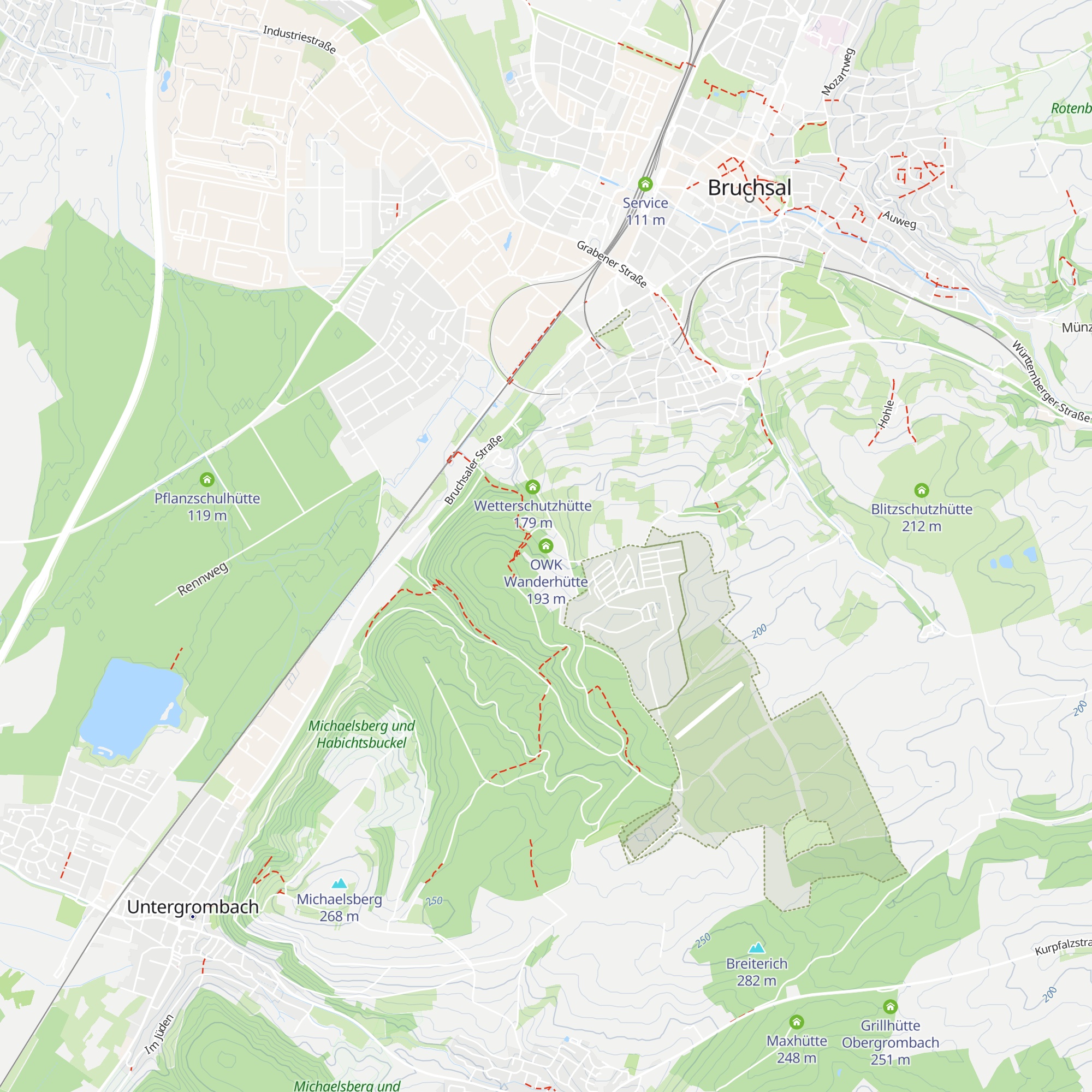 OWK Wanderhütte map